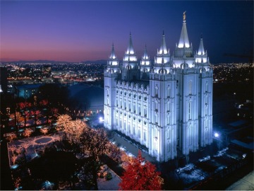 temple at Salt Lake City, Utah